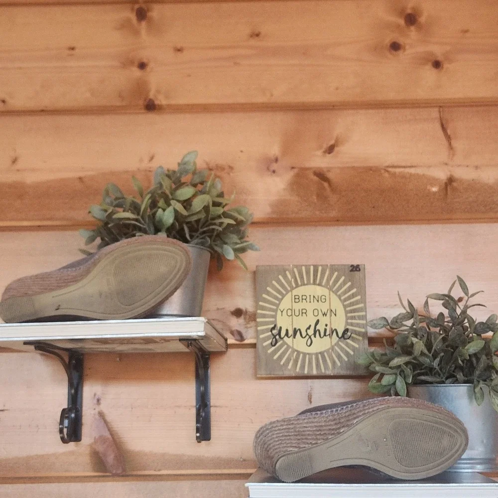 Andre Assous Espadrilles Slide On Mule Sandals Platform Wedge Jute Leather‎ Sz 7